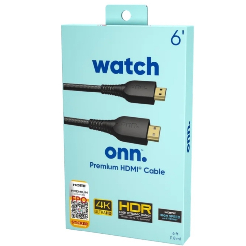 onn. 6' HDMI Cables
